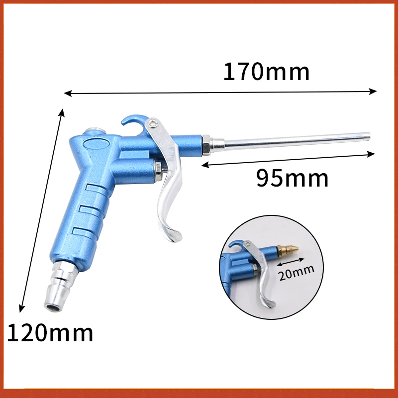 Air Blow Gun Pistol Trigger Cleaner Compressor Dust Blower Nozzle