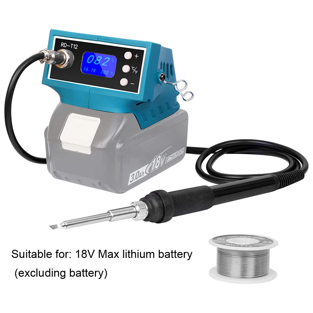Cordless Soldering Iron Station soldering iron soldering station soldering tool welding tool for Makita 18V Max Battery with Digital Display Auto-Sleep &deg;C/&deg;F Conversion Welding Tool for DIY