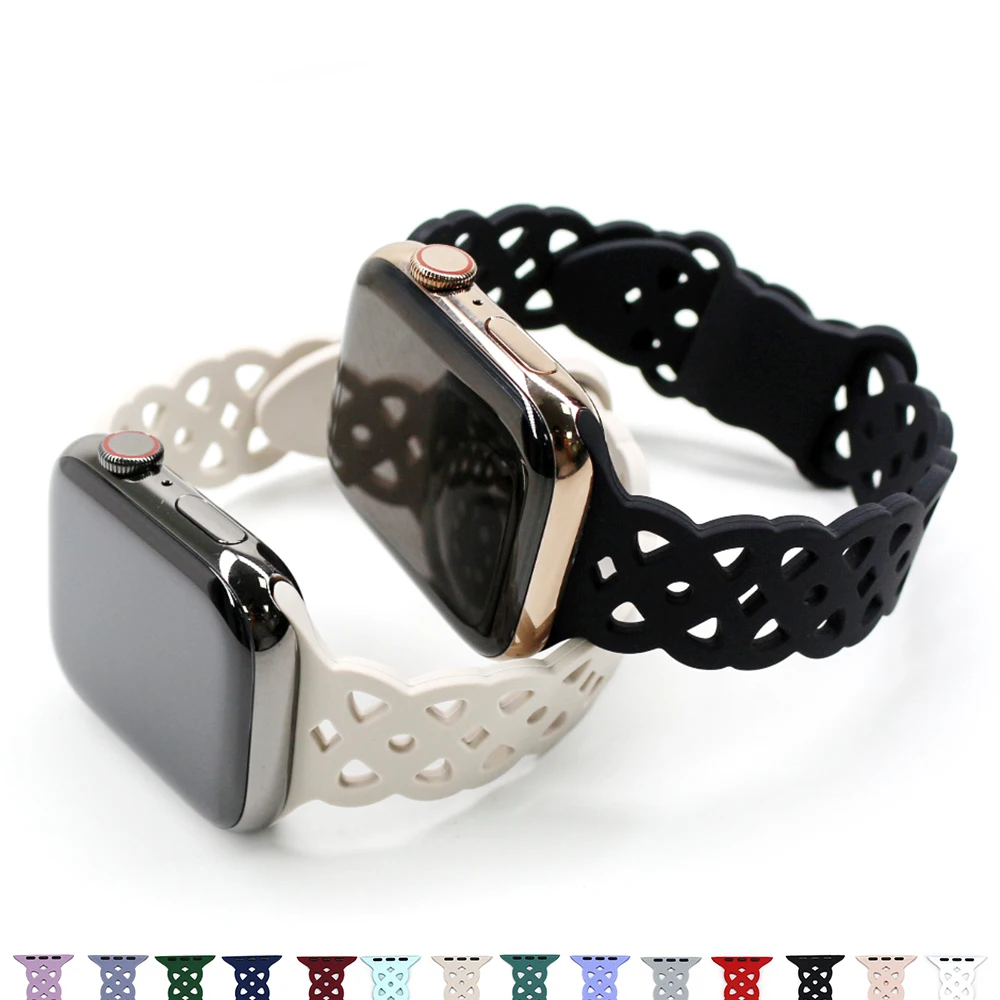 ลูกไม้ซิลิโคนสุดหรูสำหรับ Apple Watch
