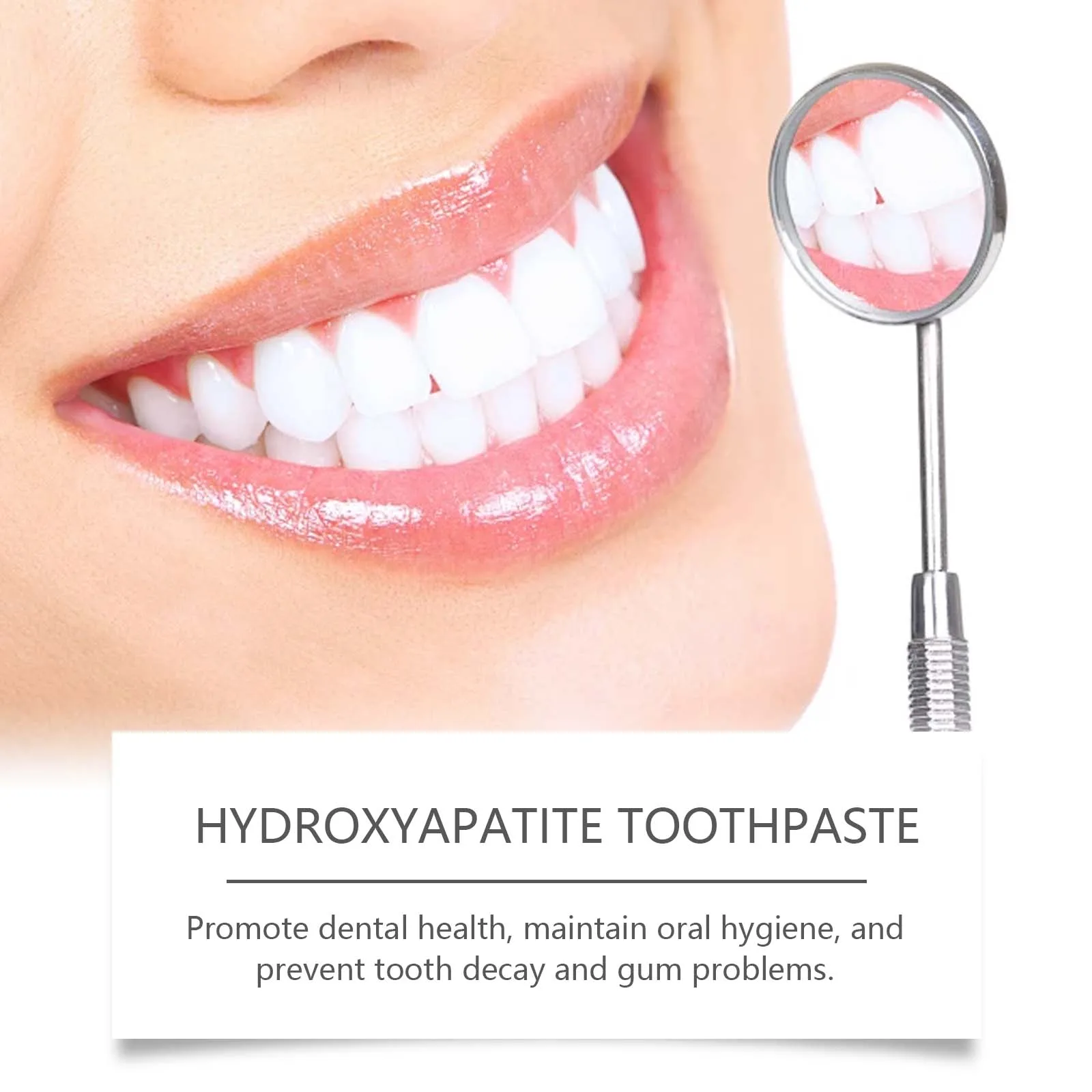 7.5% Hydroxyapatite Toothpaste for Sensitive Teeth - Enamel Protection & Strengthening, Fluoride-Free, Gentle & Effective Formul