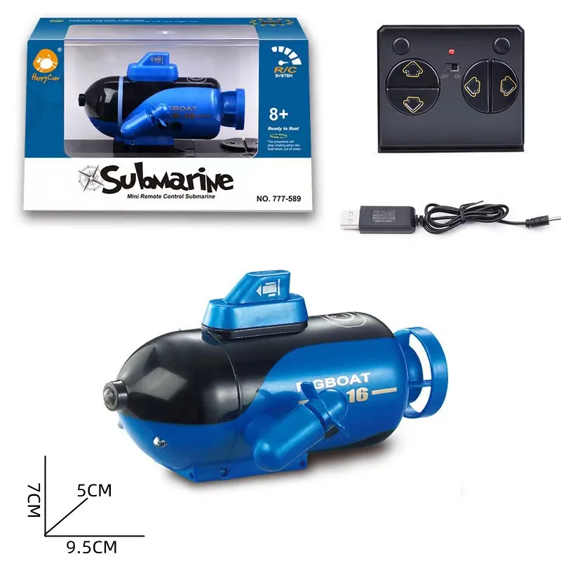 Mini RC Submarine Waterproof Rechargeable LED Light Radio 4CH Remote Control Boat Electric Submarines Toys For Children Gifts rc submarine,rc boat