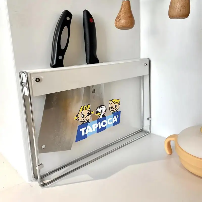 오리지널 필드 트리트먼트 나이프 홀더 벽걸이형 주방 스테인리스 스틸 나이프 보관 랙 정리대 가정용 선반