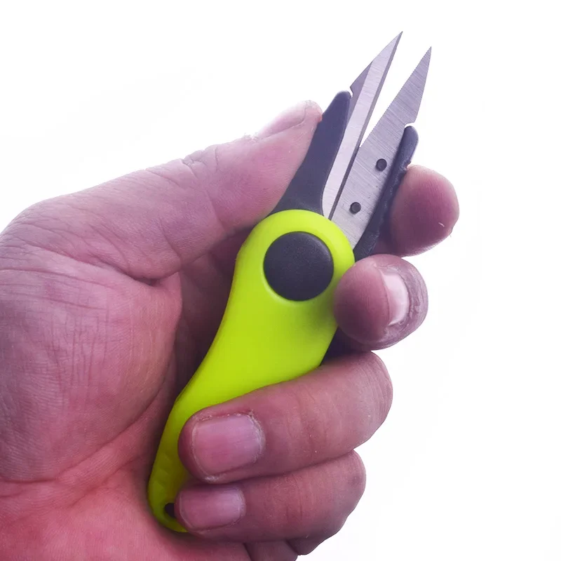 Fishing Tools Quick Knot Tool Shrimp Shape Fold Fishing Scissors Telescopic Rope Kit Fishing Line Cutter Clipper Nipper Tackle
