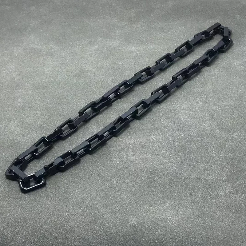 

Ожерелье из серебра 925 пробы с гальваническим покрытием из темного золота и черного бамбука подходит для мужчин и женщин очаровательные ювелирные аксессуары