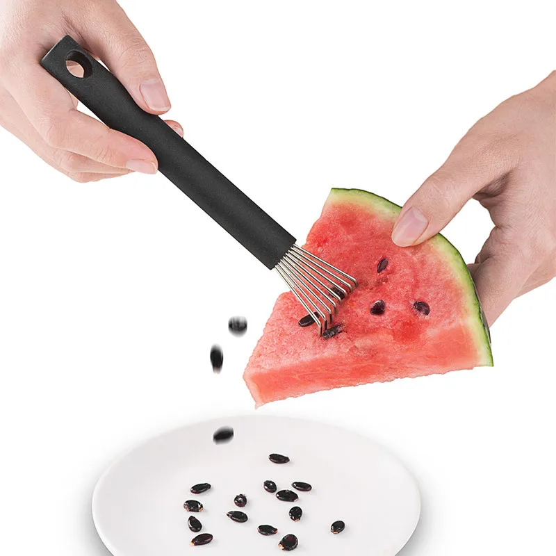 304 Stainless Steel Watermelon Seed Removal Special Tool Portable Fruit Divider Watermelon Vegetable Cut Divider Kitchen Gadget