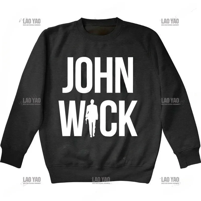 

Fall Men's Sweatshirt Black Hoodie John Wick Fashion Comfort Gift Boyfriend Hoodie