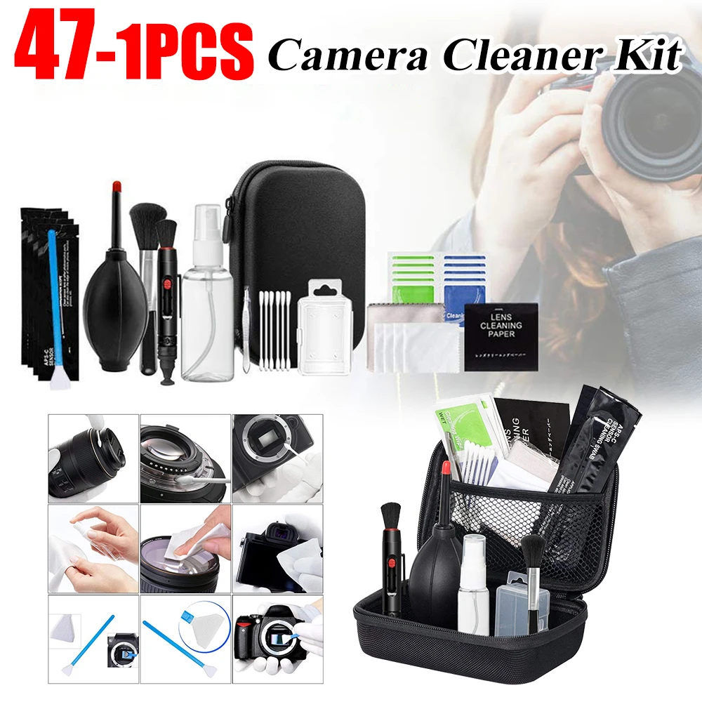 7-47PCS DSLR Lens Camera Cleaner Kit Digital Camera Sensor Cleaning Kit SLR DV Cameras Clean Set for Sony Fujifilm Nikon Canon ﻿