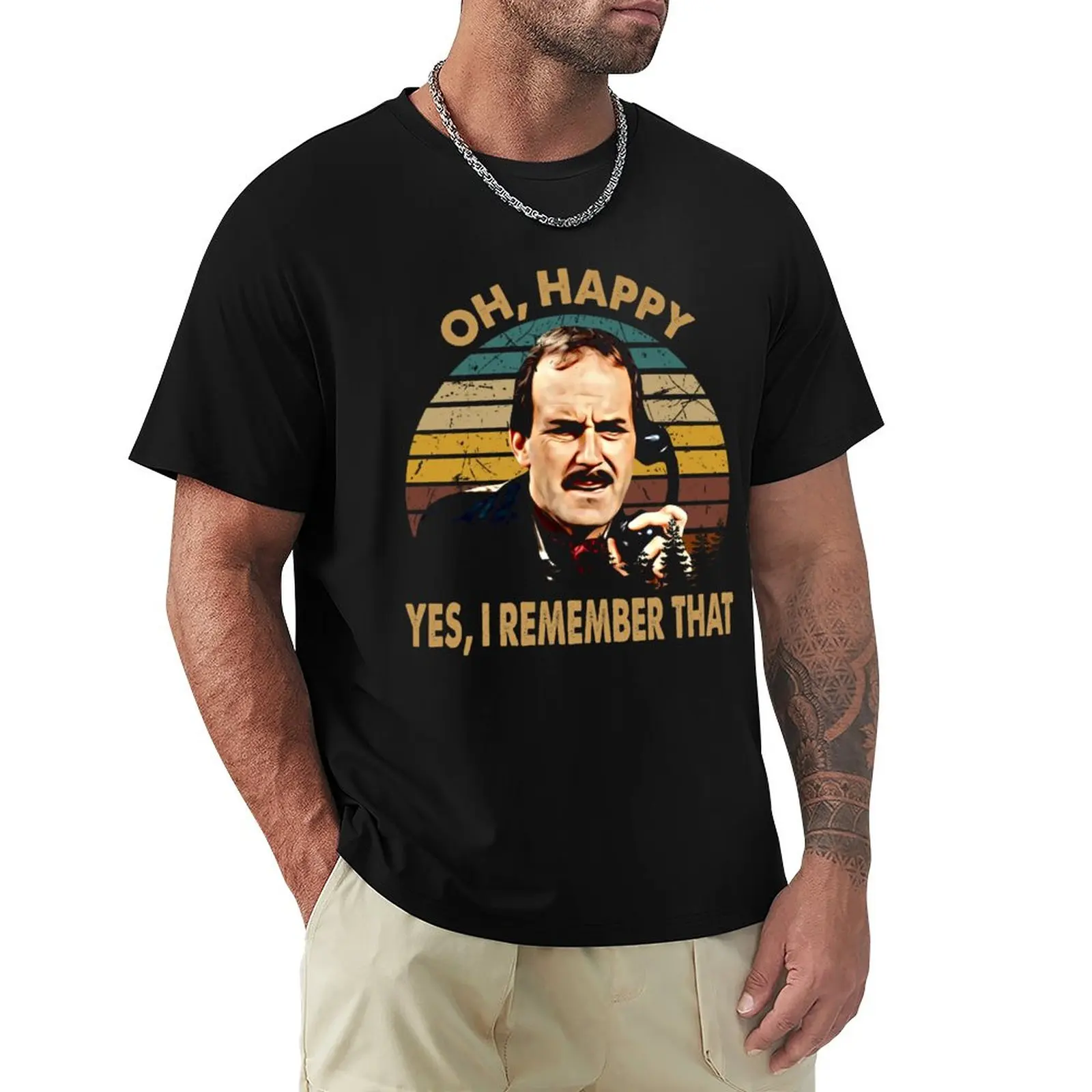 

Oh, Happy - Fawlty Arts Towers TV Series - Yes, I Remember That T-Shirt heavyweights new edition mens graphic t-shirts pack
