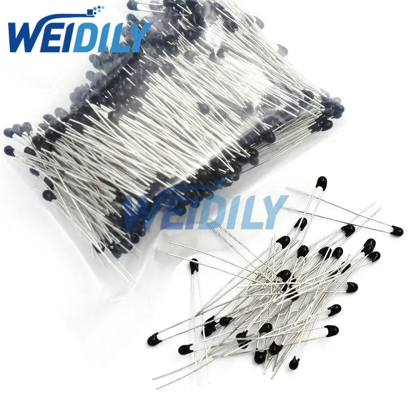 NTC Thermistor Resistor Kit NTC-MF52AT MF52 NTC MF52E 1K 2K 3K 4.7K 5K 10K 20K 47K 50K 100K +-5% 3950B 3950 10value*10pcs 100PCS thermal resistor