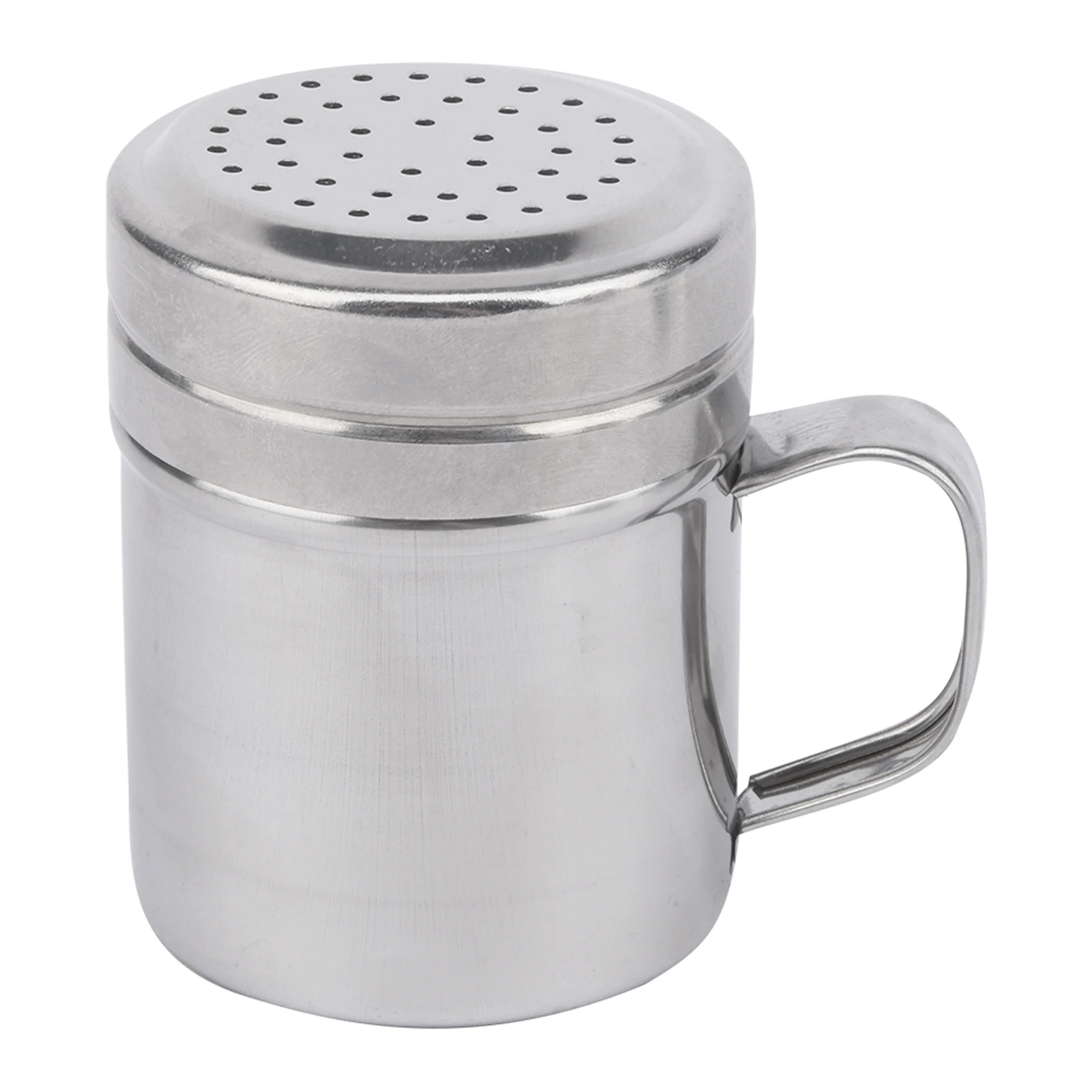 Salt Shaker Spices Bottle Salt Pepper Shakers Spice Bottles Versatile Dispenser Kitchen Tool With Handle Shaker Dredge Barbecue Powder Salt Stainless Steel Pepper Sugar