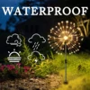 4PC Outdoor Garden Lights 8 Lighting Modes IP65 Waterproof Solar Garden Lights Dandelion Lights For Patio Lawn Party Festivals 3