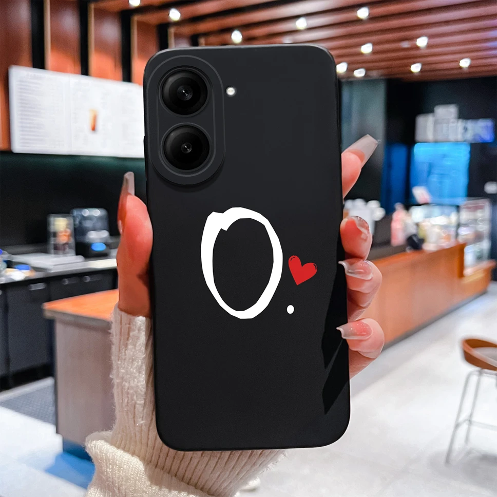 Love Letter Simple Style Shockproof Silicone Bumper Case with Camera Protection