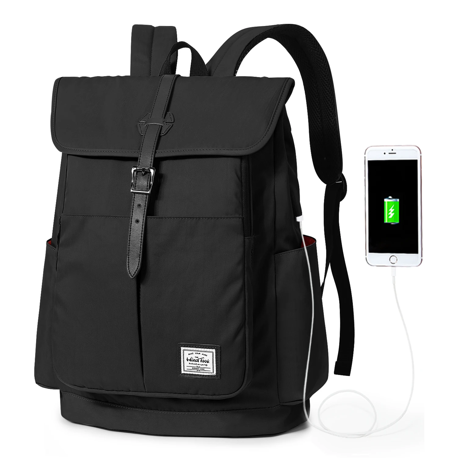 WindTook Travel Backpack Men Business Backpack with USB Large Capacity 15.6 Laptop Waterproof Fashion Backpack