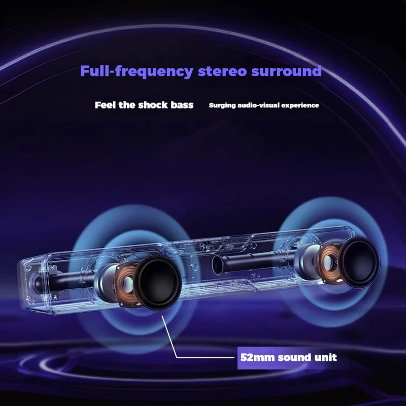 EDIFIER HALO SOUNDBAR 듀얼 모드 Bluetooth 5.4 무선 스피커 서브우퍼 홈 컴퓨터 음악 Esports 맞춤형 서브우퍼