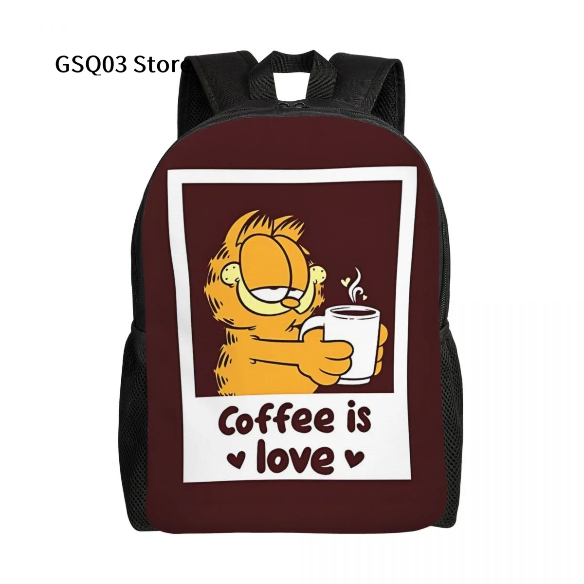 

Милый забавный рюкзак G-Garfield с кошкой для девочек и мальчиков, взрослая 15-дюймовая школьная сумка через плечо с двумя ремешками, водостойкая подходит для ноутбука