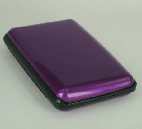 Aluminum Bank Card Holder Blocking Hard Case Wallet Solid Credit Card Anti-RFID Scanning Protect Travel