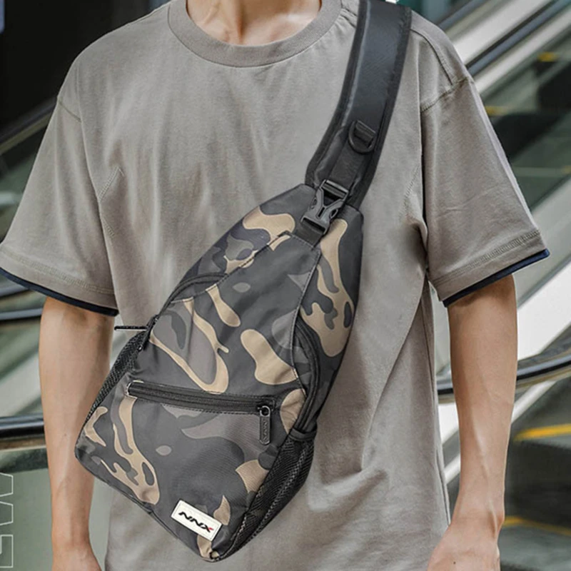 

Camouflage Crossbody Bag Men's Multifunctional Shoulder Bag Cell Phone Chest Bag Leisure Outdoor Shoulder Satchels