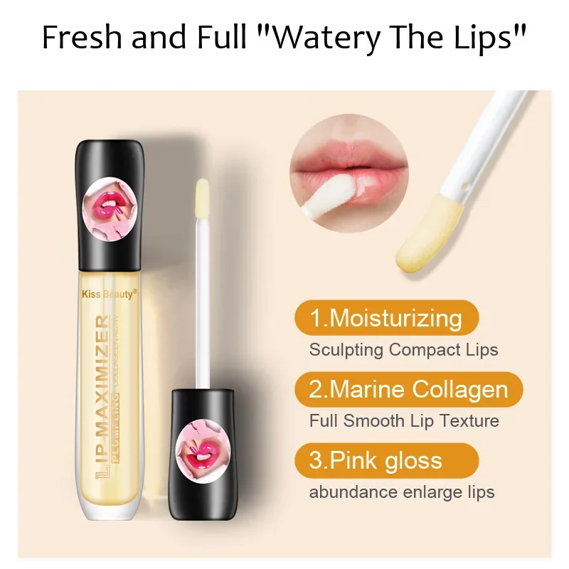 Lip Oil Lip Plumper 5ml Instant Volumising Repairing Reduce Lip Fine Lines