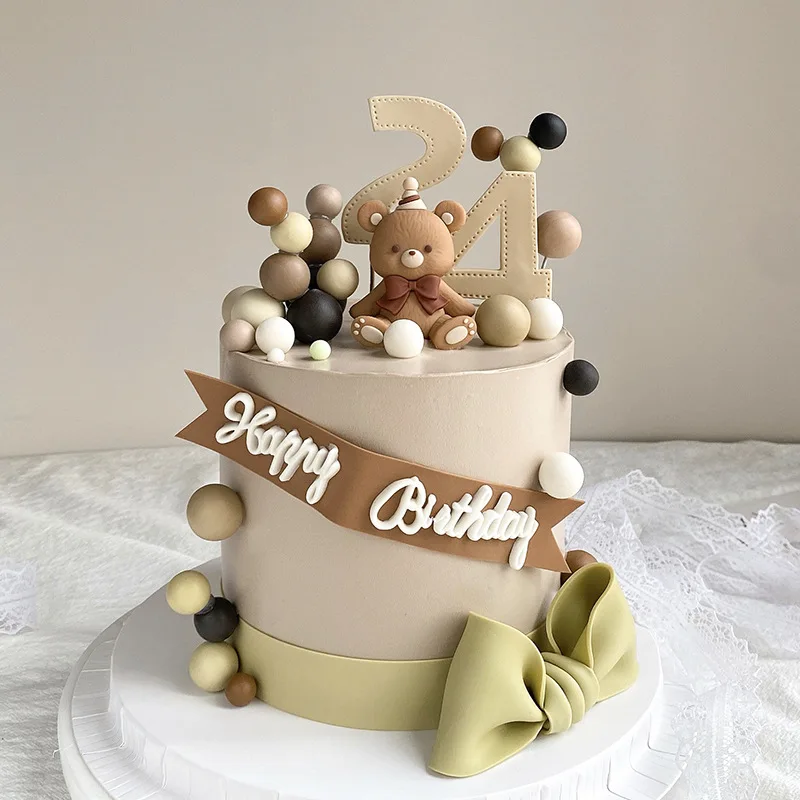 Obuy 24 Stück Glitzer-Hummel Cupcake-Topper – Für Babyparty, Geschlechter-Enthüllung & Deko