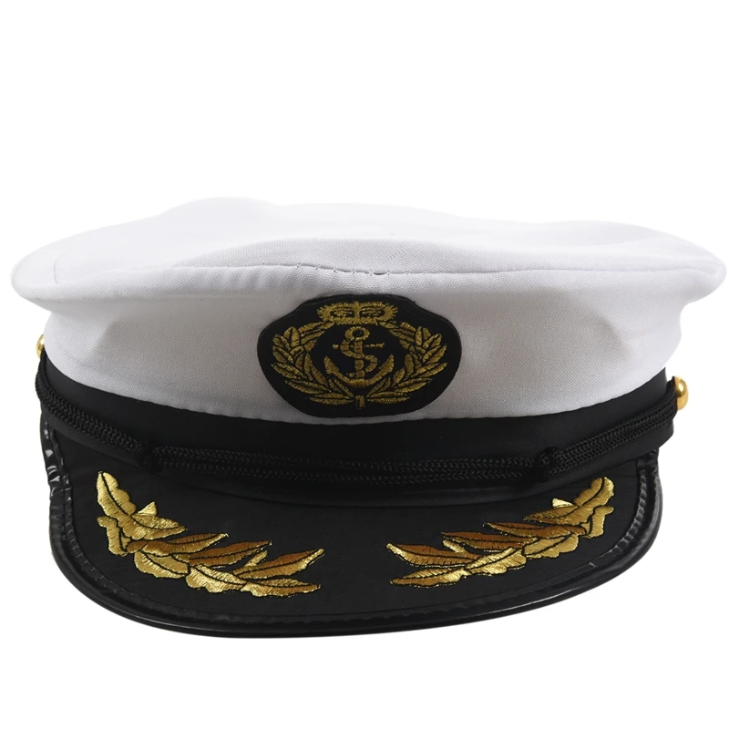 Adult Yacht Boat Captain Hat Navy Cap 