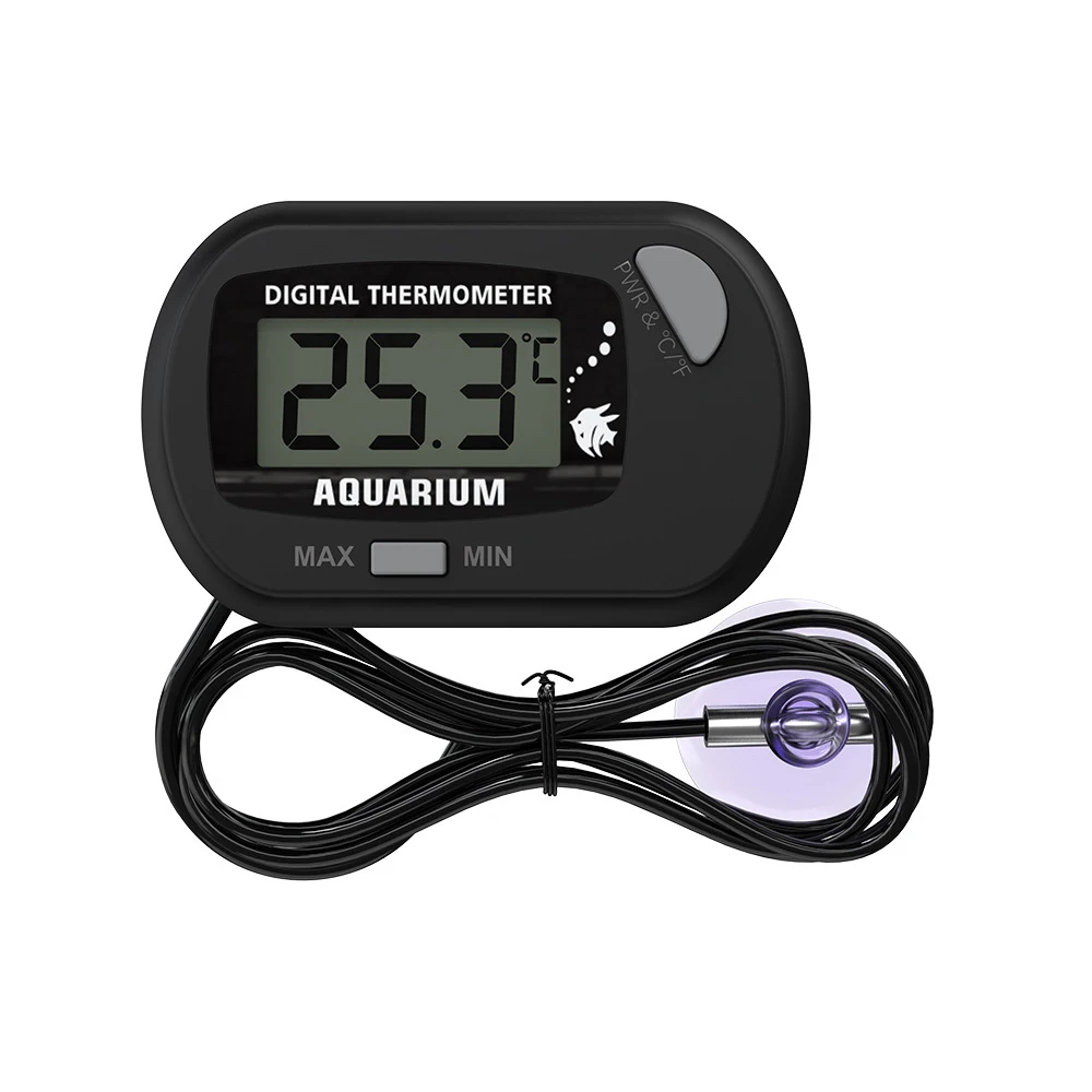 STD-1 Digital LCD Aquarium Thermometer Waterproof Fish Tank Sensor