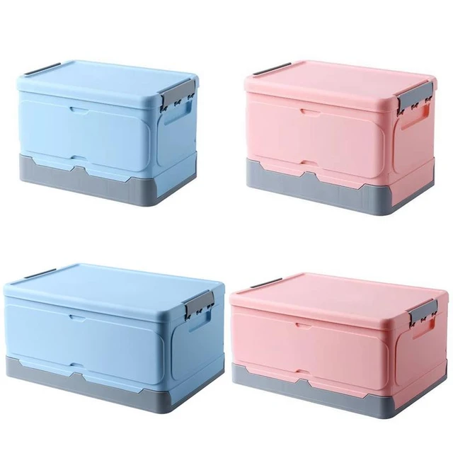 Plastic Collapsible Storage Bins Waterproof Storage Box Organizer