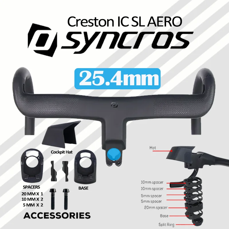 パーツ SYNCROS Creston iC SL Aero 400 120 Syncros Creston iC SL Aero - Bike Stop Bicycle Stores: Blue