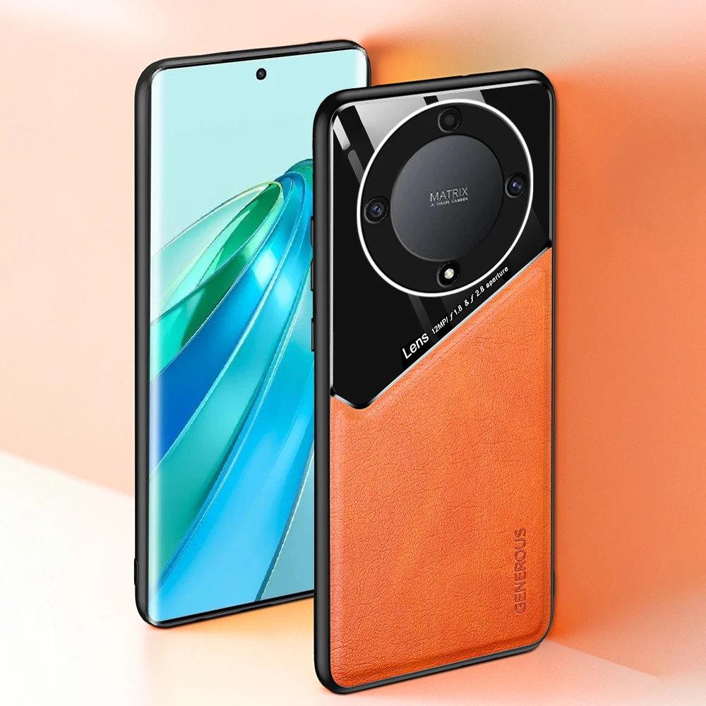 Honer Magic 5 Lite 5G Case Magnetic Leather Cover For Honor