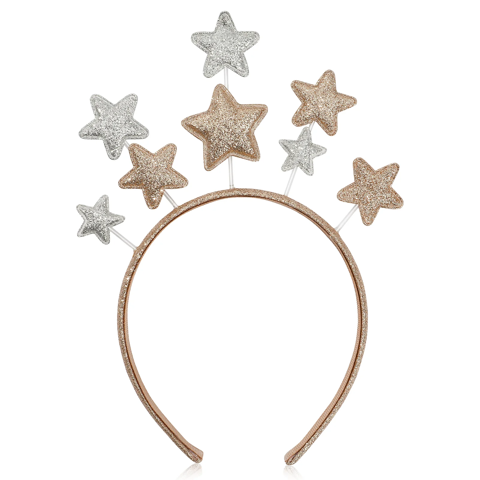 

Glitter Stars Headband Party Hair Hoop Lovely Christmas Pentagram Headband Hair Accessories For Kids Star Headpiece Hair Hoops