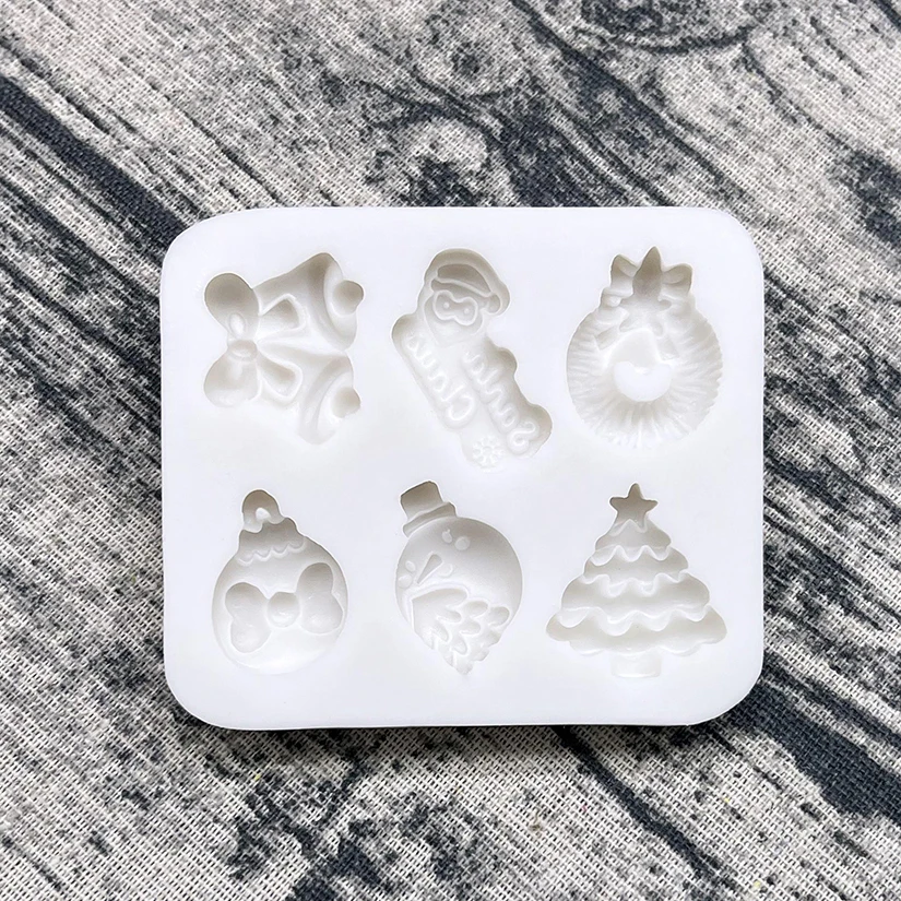 Schneemann Weihnachtsmann Weihnachten Silikonform Sugarcraft Schokolade Cupcake Backform Fondant Kuchen Dekorieren Werkzeuge – Detail 4