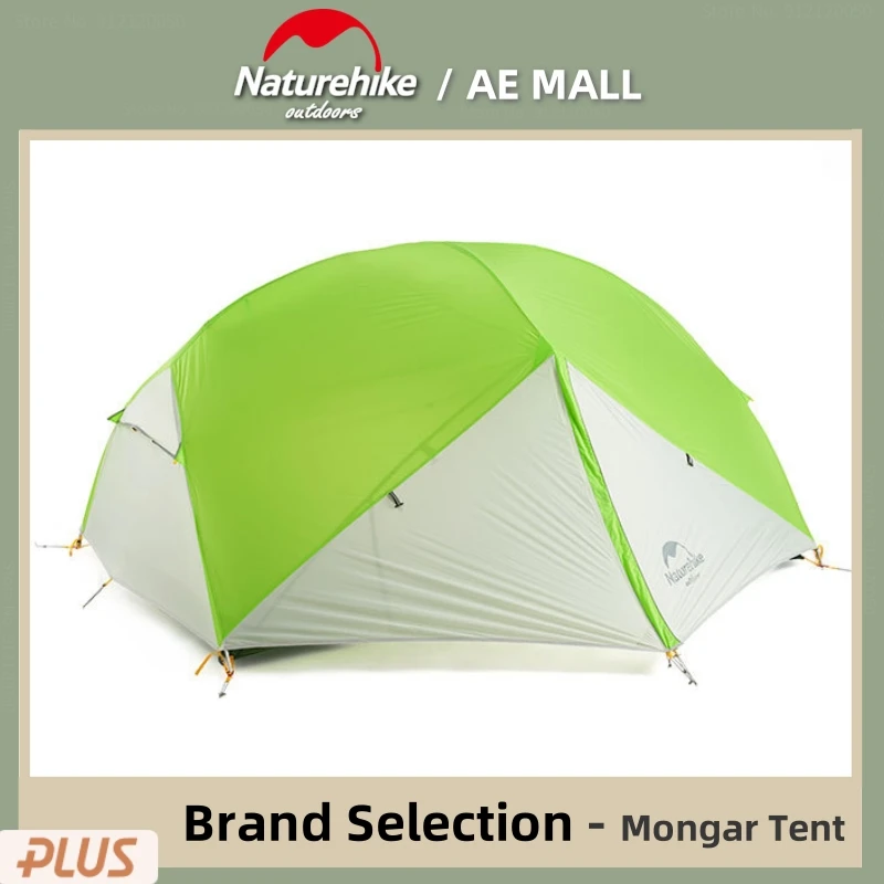 

Naturehike Mongar Professional Outdoor Double Camping Tent Ultralight Thickening Windproof Rainproof 15D/20D Nylon Travel Tent