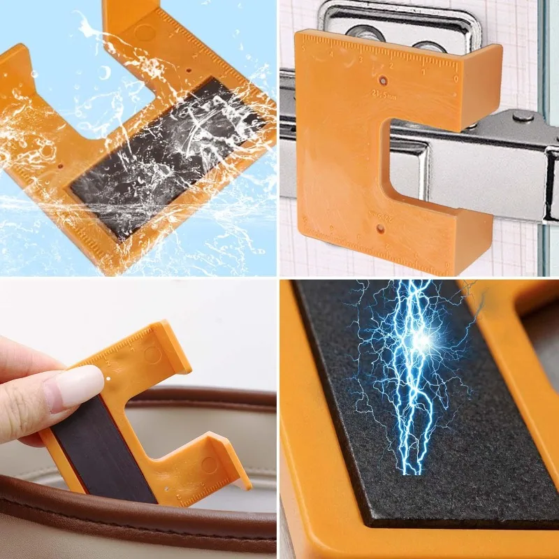 Magnetic Hinge Installation Aid - DIY Cabinet Door Panel Positioning Tool