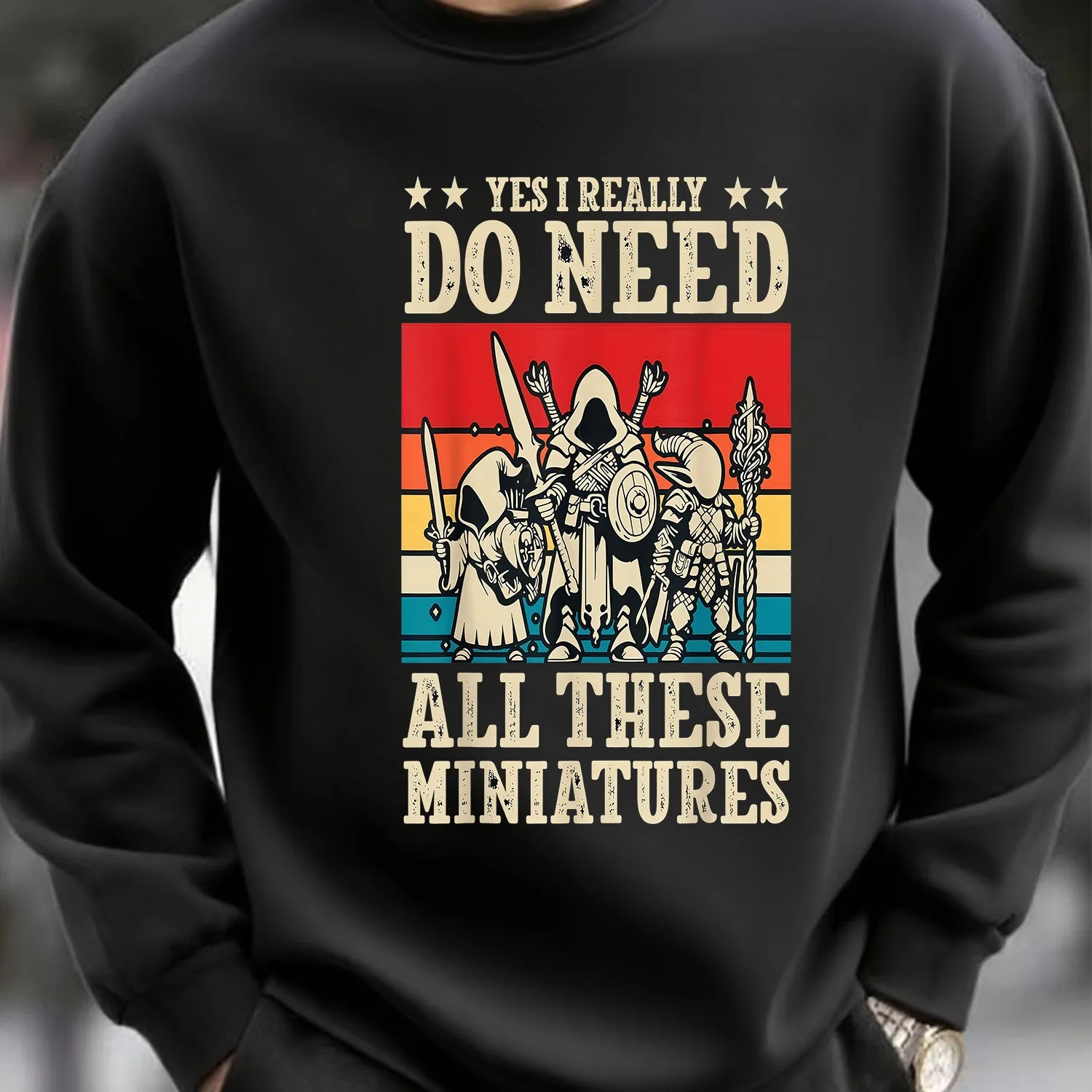 Men's Black Heavyweight Pullover Hoodie - Thick for Winter
