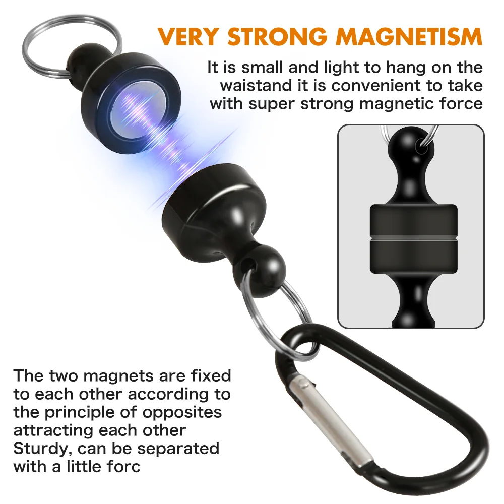Zukibo magnetisk hurtigthængende spænde Stærk metal magnetisk kraftfiskeklipstilbehør - Image 2