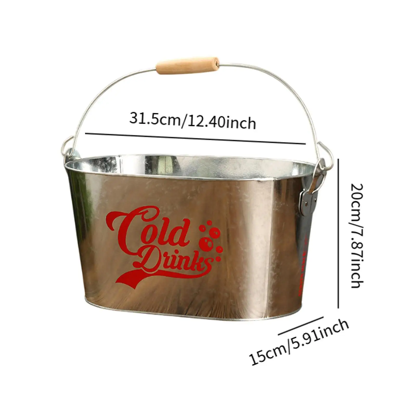 Ice Bucket with Handle Heavy Duty for et Chilling Juice Summer Vacation