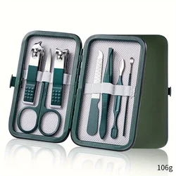 Deluxe Nail Care Kit: Premium Stainless Steel Manicure & Pedicure Set with Travel Case (7 PCS)