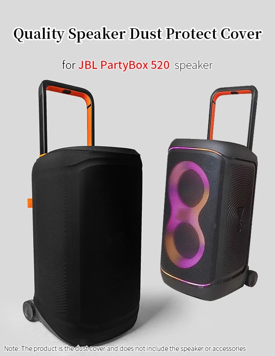 Quality Protective Cover for JBL PartyBox 520 Speaker Dust Cover PARTYBOX 520 Audio Dust-proof Cap Case