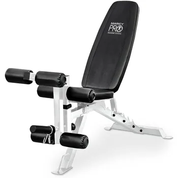 Marcy Adjustable Weight Bench w/Dual Leg Developer for Home Gym Workouts 1