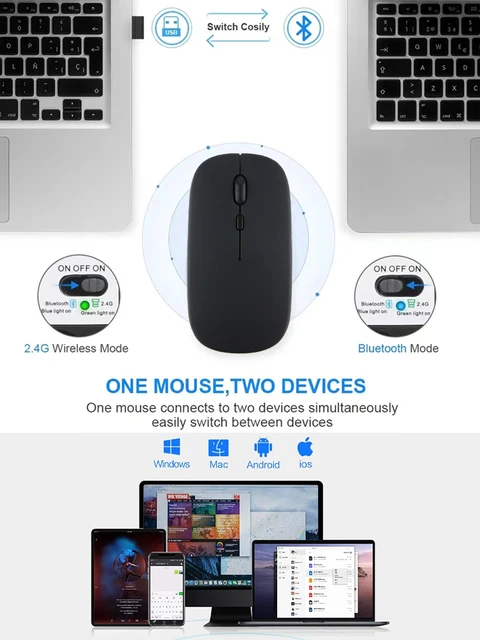Silent Bluetooth Wireless Mouse 6