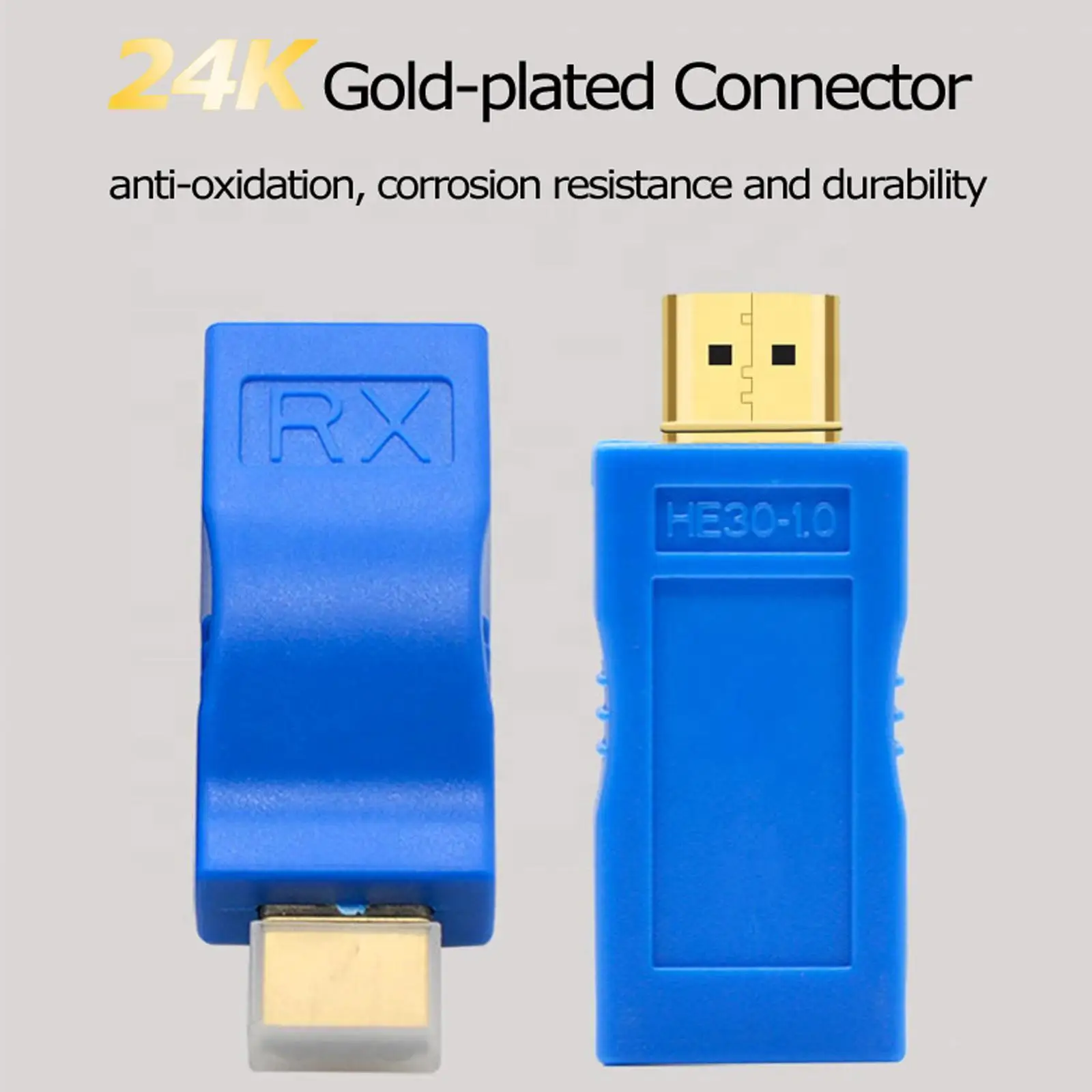 2pcs-set-HDMI-To-RJ45-Ethernet-Adapter-4K-HDMI-1080P-Signal-Extender-Up ...