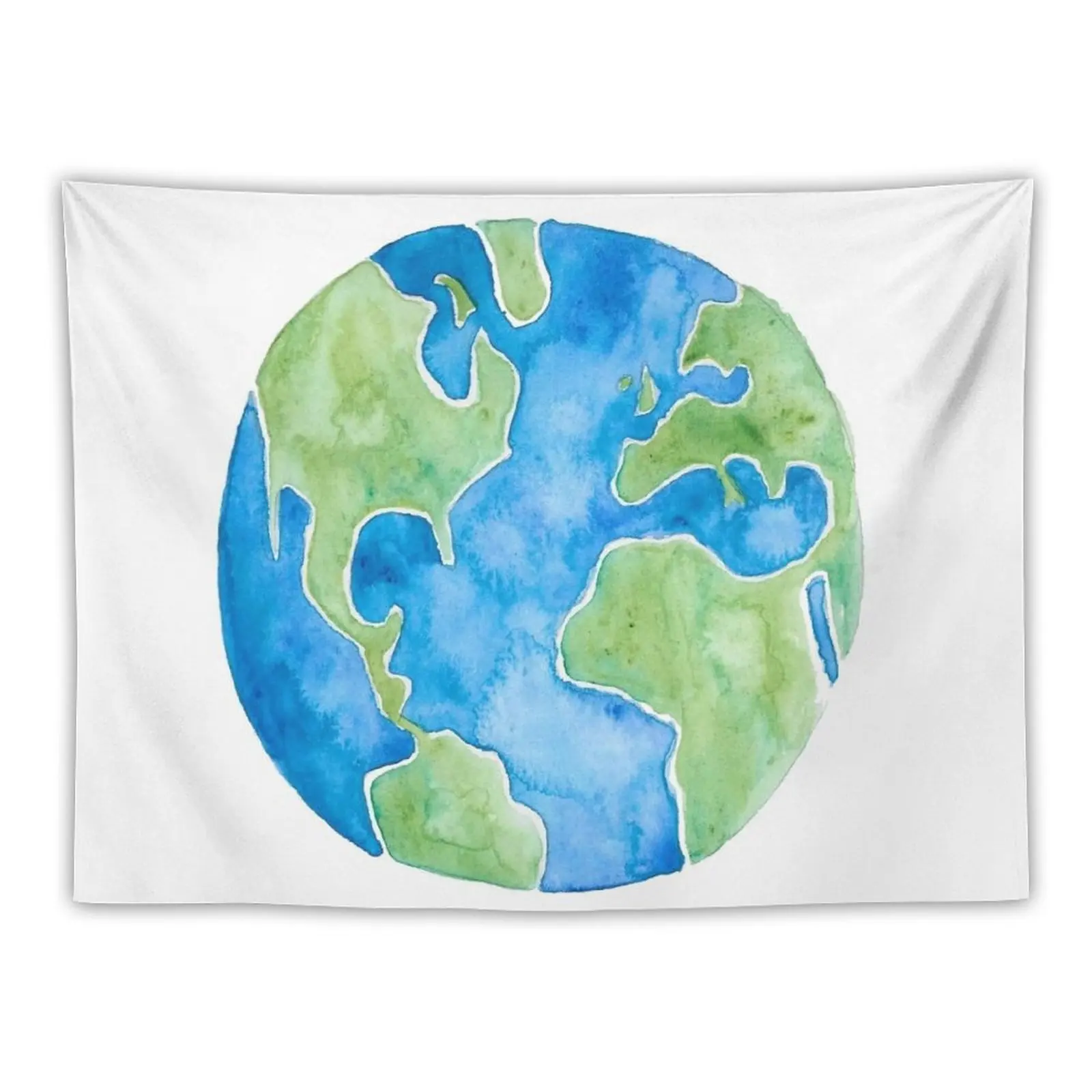 

Watercolor Globe Tapestry Room Decor Decorative Wall Tapestry