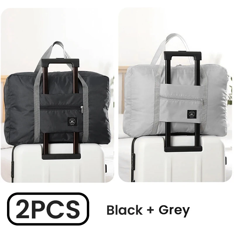 Compact & Versatile Foldable Travel Duffel Bag - 2 Pack