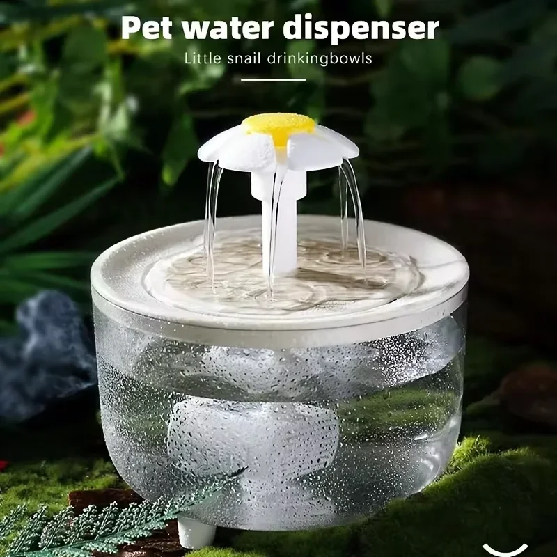 Pet Water Fountain Pets Water Fountain Auto Filter USB Electric Mute Cat Drinker Bowl 1200mL Recirculate Filtring for Cats Water Dispenser