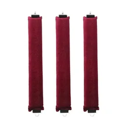 Heatless Curling Rod Headband - Soft Sleep - In Hair Styling Tool for Effortless Curls (3pcs Red)