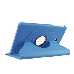 Elegant Flip Stand PU Leather Protective Tablet Case with Auto Wake/Sleep Feature - Tab A 9.7 T550 T555 (Blue)