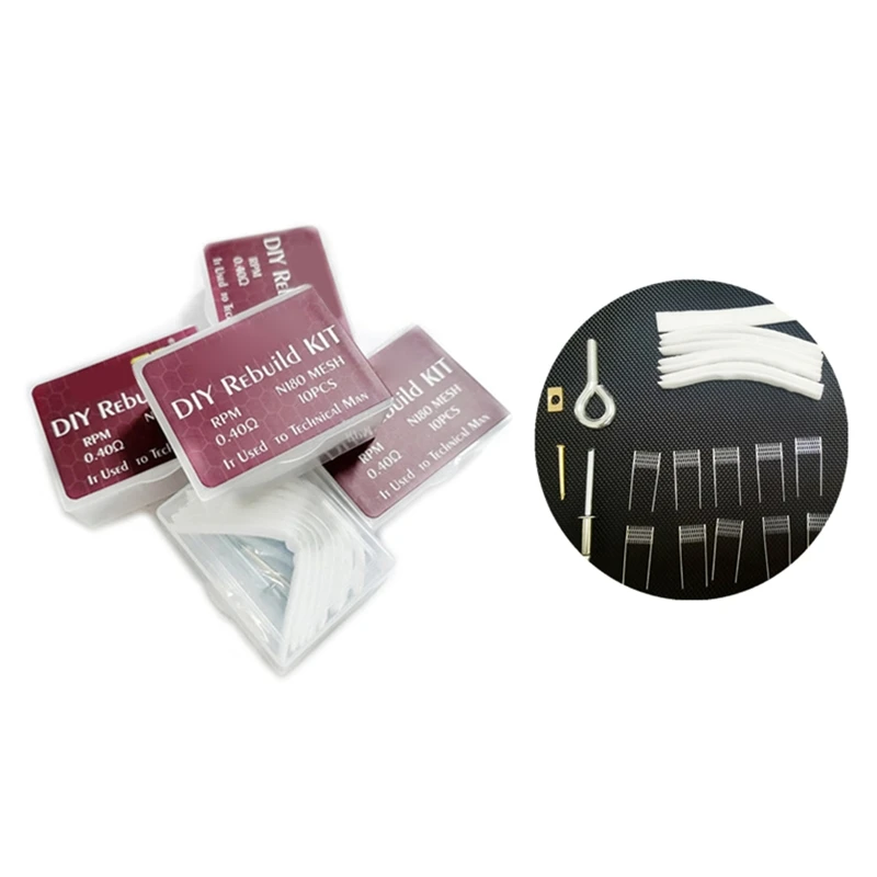 

Ni80 Mesh DIY Rebuilt 0.3/0.4/0.6ohm Replacement Coil Fit for VINCI-VM1 DIY Home Compatible for