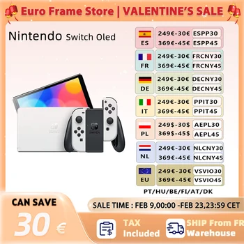 Console per videogiochi OLED Nintendo Switch 64 GB Set bianco e blu rosso con Joy Con Schermo OLED da 7 pollici TV da tavolo Modalità portatile