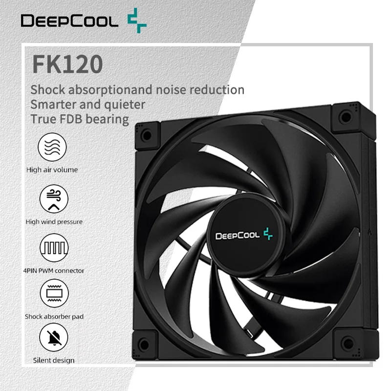 DeepCoolFK120PBTMaterialChassisFanPWMControlInLiquidCooler