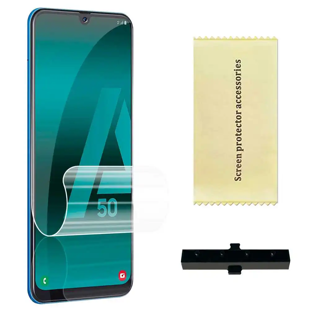 Защитная пленка для экрана из ТПУ Гидрогелевая гибкая Samsung Galaxy A50 полное покрытие
