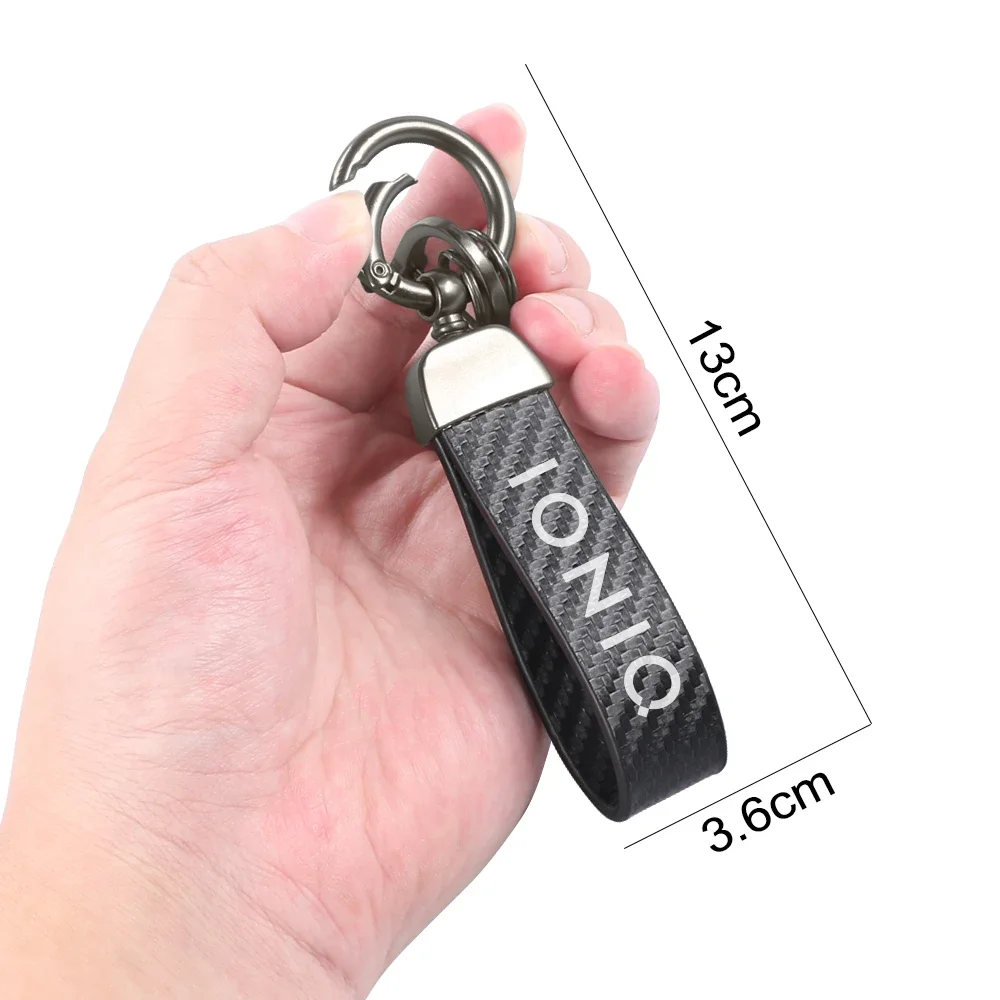 Carbon Fiber Pattern Auto Key Holder & Keychain Creative Styling Accessories